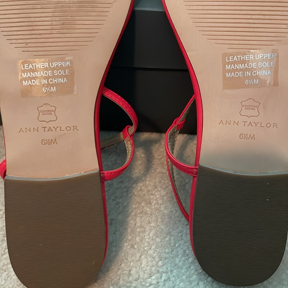 Ann Taylor real leather strappy  sandals - Picture 4 of 10